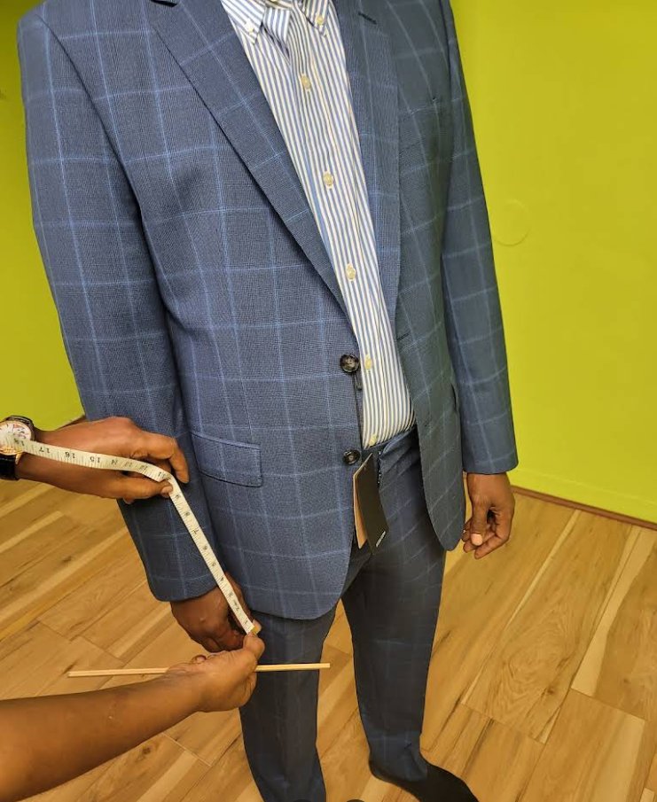 Suit fitting measurement