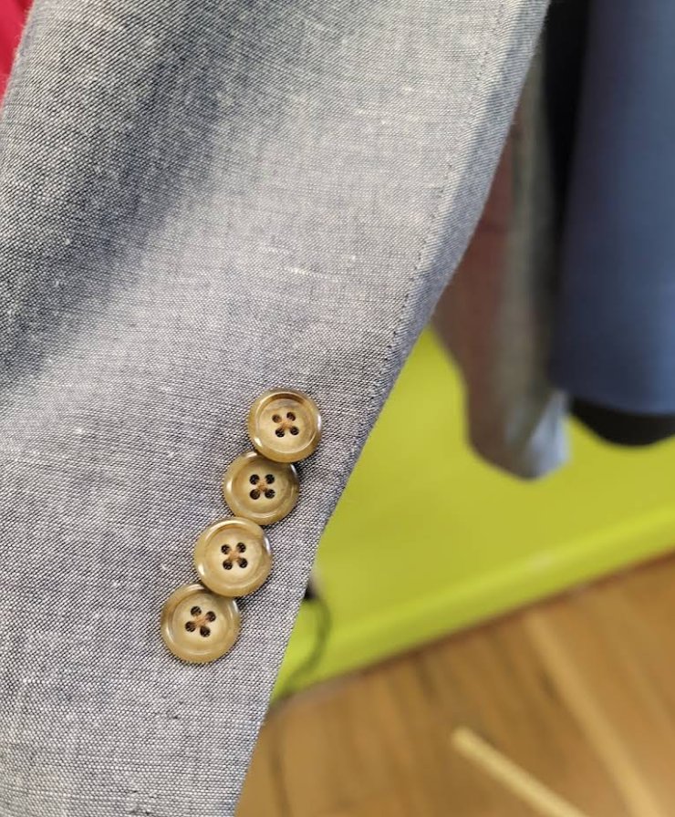 Suit buttons detail